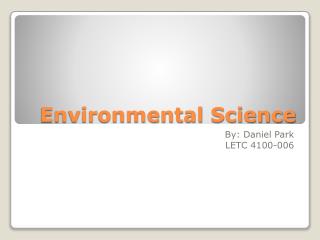 Environmental Science