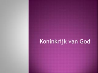 Koninkrijk van God