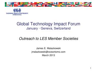 Global Technology Impact Forum January · Geneva, Switzerland
