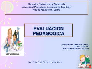 EVALUACION PEDAGOGICA