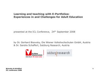 E-portfolio in schools and universities …