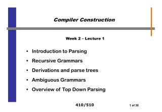 Week 2 – Lecture 1