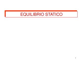 EQUILIBRIO STATICO