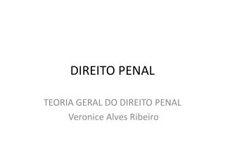 DIREITO PENAL