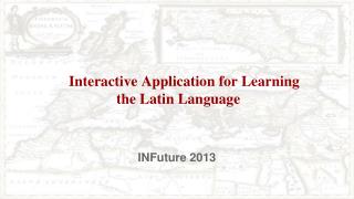Interactive Application for Learning the Latin Language