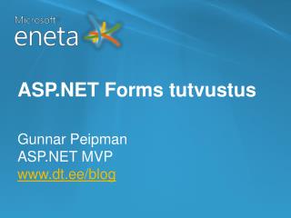 ASP.NET Forms tutvustus