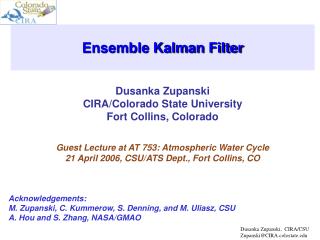 Ensemble Kalman Filter