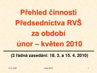 Ekonomické záležitosti :