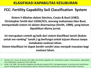 KLASIFIKASI KAPABILITAS KESUBURAN