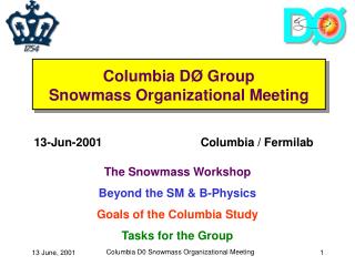Columbia D Ø Group Snowmass Organizational Meeting