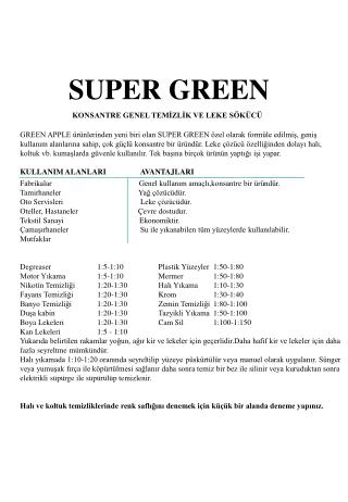 SUPER GREEN