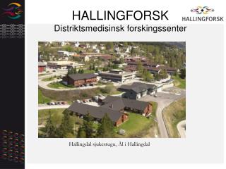 HALLINGFORSK Distriktsmedisinsk forskingssenter