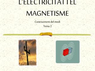 L’ELECTRICITAT I EL MAGNETISME Coneixement del medi Tema 2