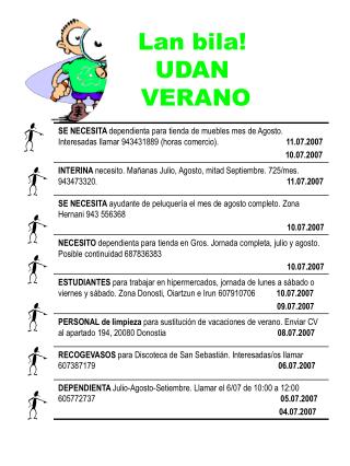 Lan bila! UDAN VERANO