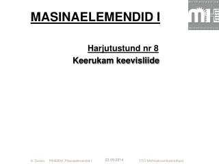 MASINAELEMENDID I