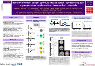 Early involvement of right operculo-insular cortex in processing pain