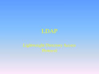 LDAP