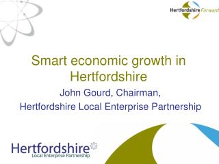 Smart economic growth in Hertfordshire