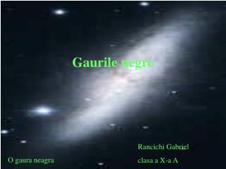 Gaurile negre