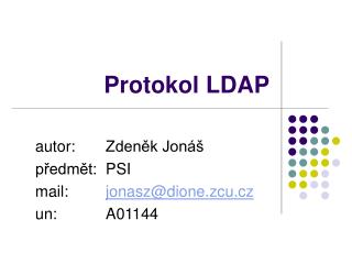 Protokol LDAP