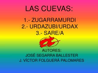 LAS CUEVAS: 1.- ZUGARRAMURDI 2.- URDAZUBI/URDAX 3.- SARE/A