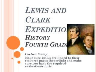 Lewis and Clark Expedition History Fourth Grade