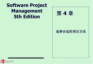 Software Project Management 5 th Edition