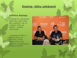 Doping- látky zakázané