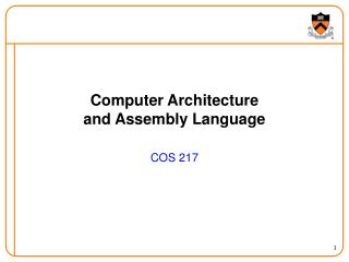 Computer Architecture and Assembly Language