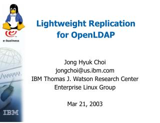 Lightweight Replication for OpenLDAP