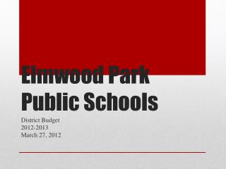 Elmwood Park Public Schools