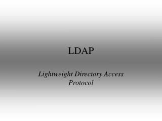 LDAP