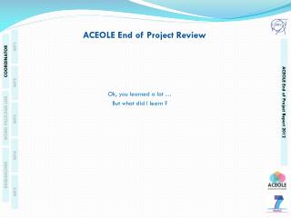 ACEOLE End of Project Review