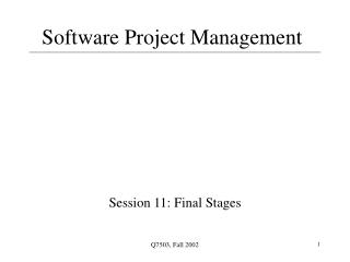 Software Project Management