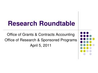 Research Roundtable