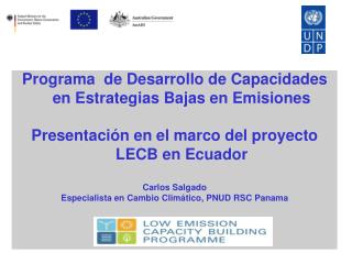 Programa de Desarrollo de Capacidades en Estrategias Bajas en Emisiones