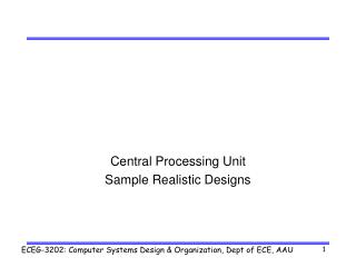 Central Processing Unit Sample Realistic Designs