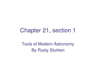 Chapter 21, section 1