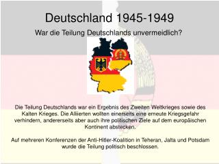 Deutschland 1945-1949