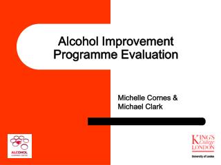 Alcohol Improvement Programme Evaluation