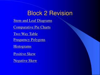 Block 2 Revision