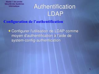 Authentification LDAP