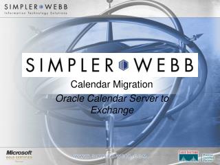 Calendar Migration Oracle Calendar Server to Exchange