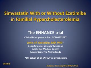 Simvastatin With or Without Ezetimibe in Familial Hypercholesterolemia
