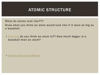 Atomic Structure