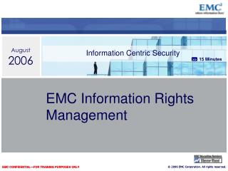 EMC Information Rights Management