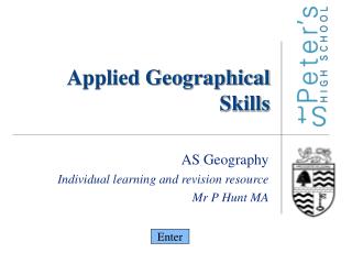 Applied Geographical Skills