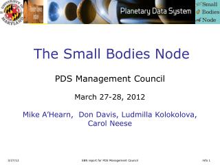 The Small Bodies Node