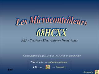 Les Microcontrôleurs 68HCXX