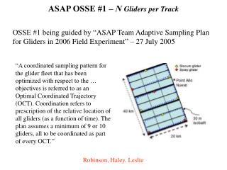 ASAP OSSE #1 – N Gliders per Track